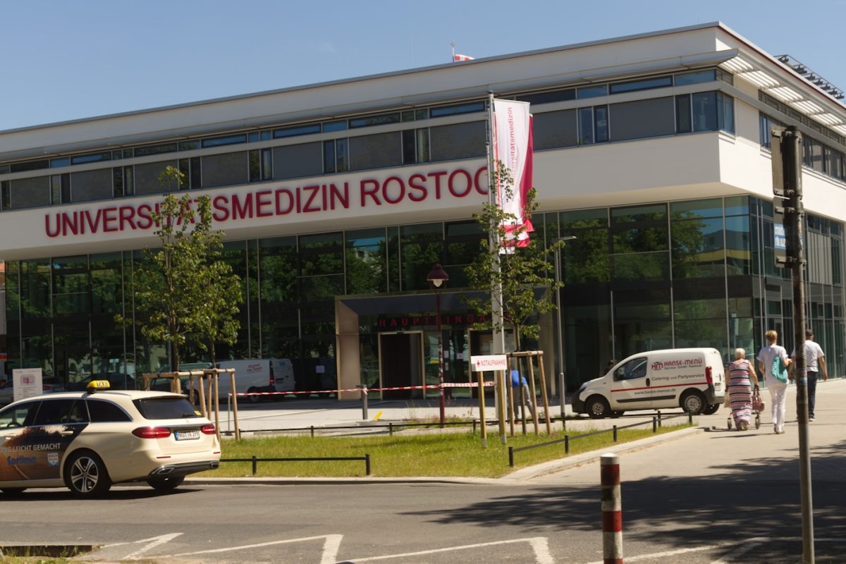 a building with a sign on it