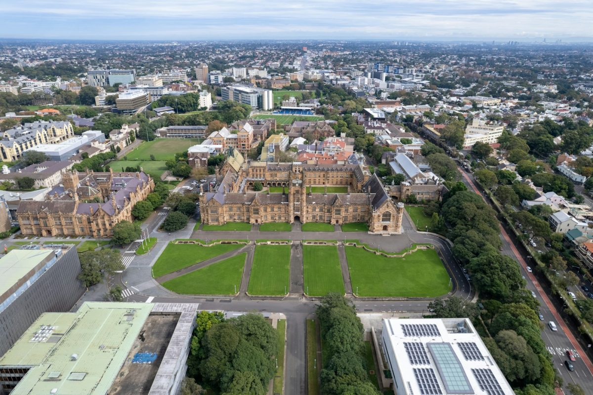 an aerial view of a city