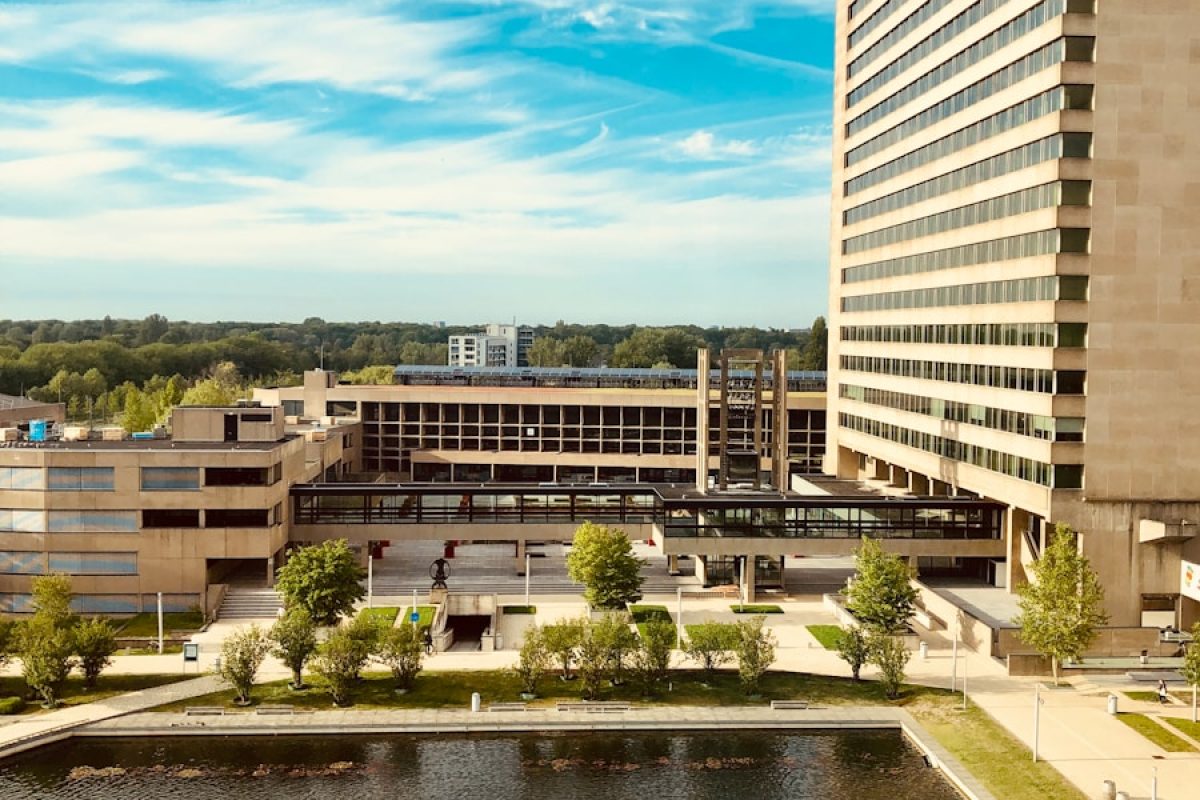 architectural photo of a beige building